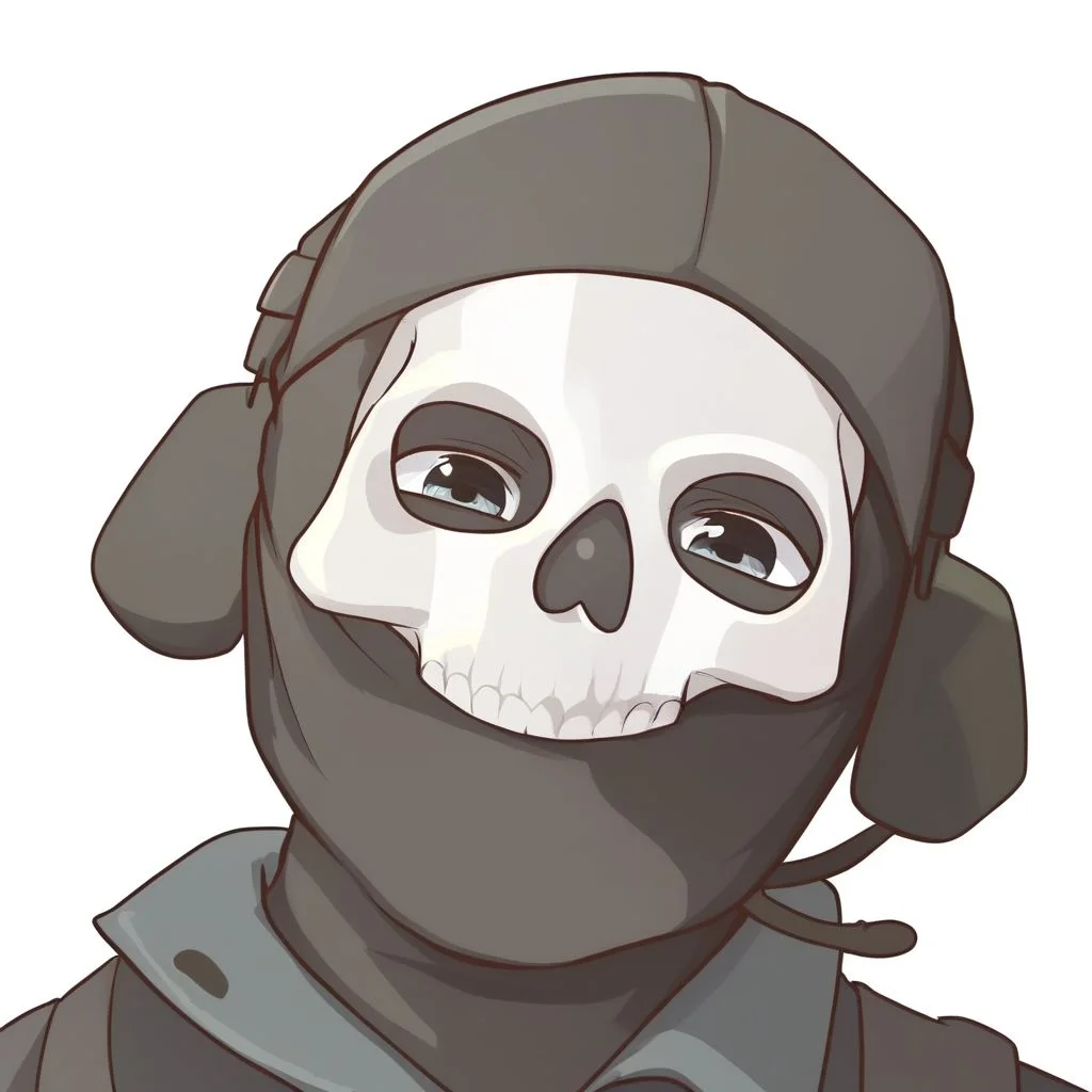 score_9, score_8_up, score_7_up, cutechibiprofile, 1boy, simon_riley, skull_mask, solo,