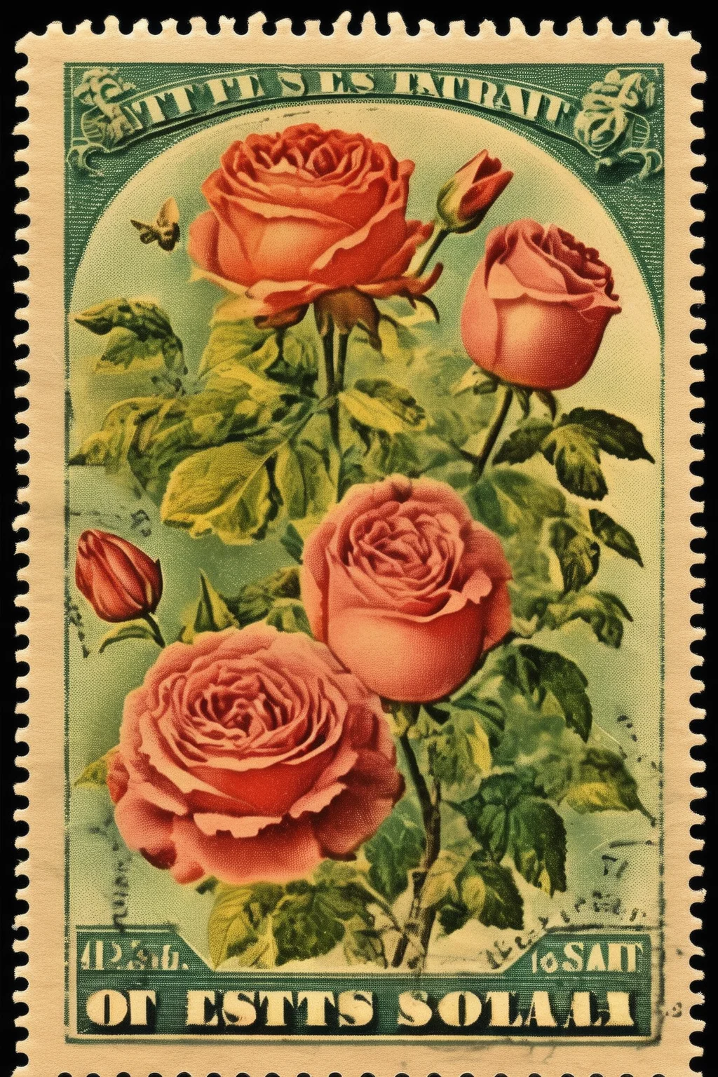 <lora:Vintage Postage Stamps:1>Vintage Postage Stamps - vintage postage stamp, I can't believe how beautiful this is.