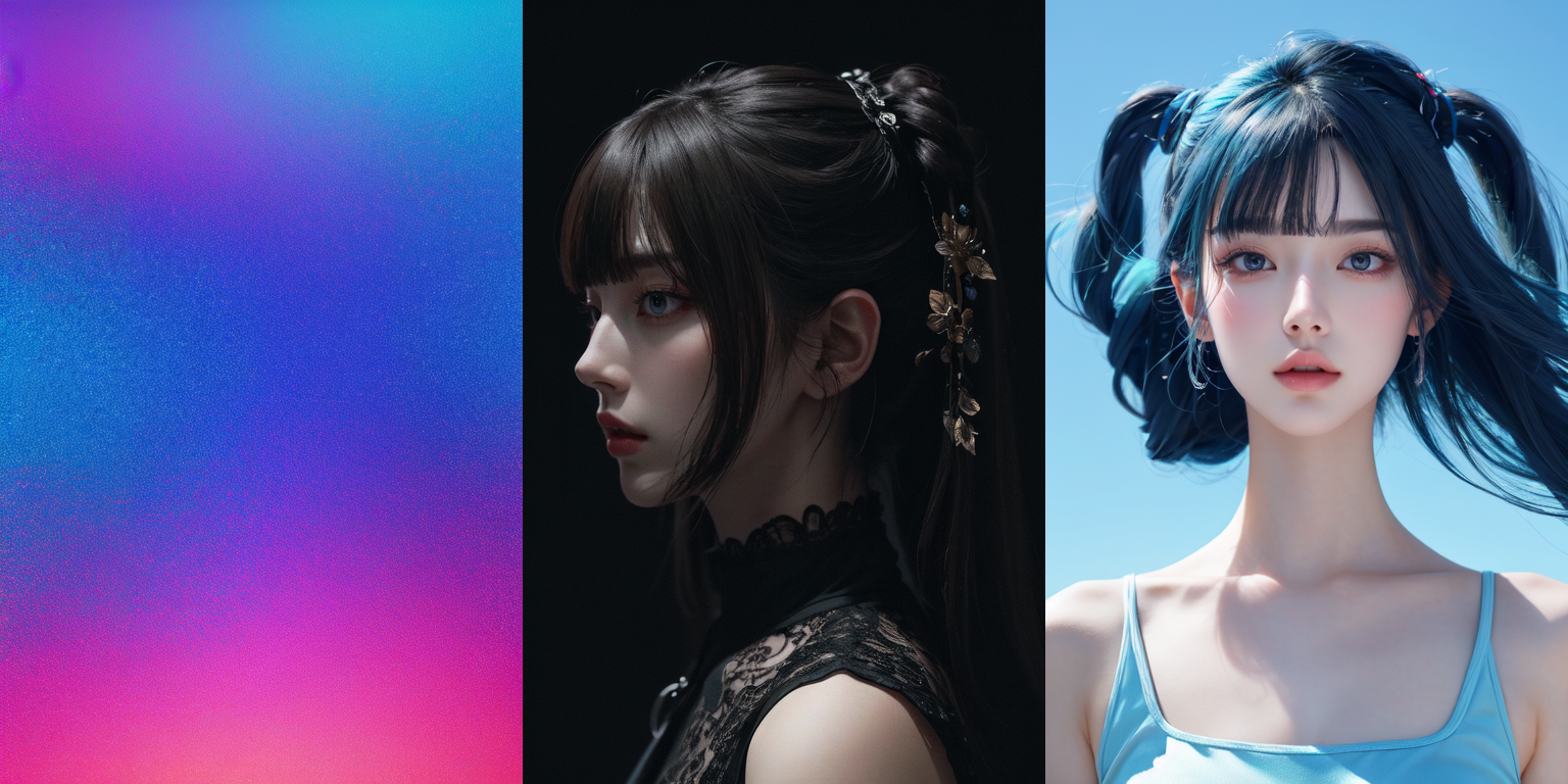 highly insanely detailed, masterpiece, top quality, best quality, highres, 4k, 8k, RAW photo, (very aesthetic, beautiful and aesthetic), two side up, 
__lazy-wildcards/dataset/background-color__, 
<lora:two_side_up-1.0:0.3>âââ