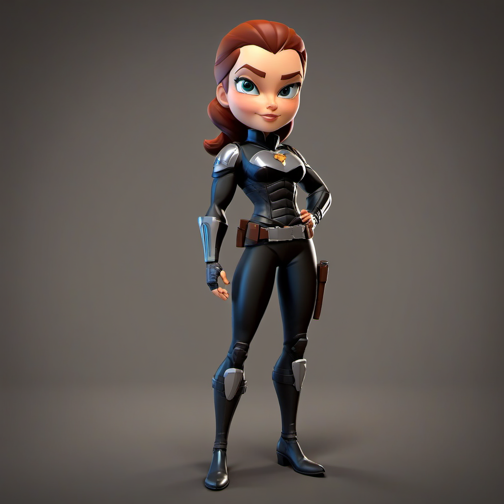 woman Belgian character standing Bounty Hunter, pursuit, capture, reward, relentless, justice, determined, skilled, relentless, pursuit.  <lora:STYLIZARD_v1:0.96>