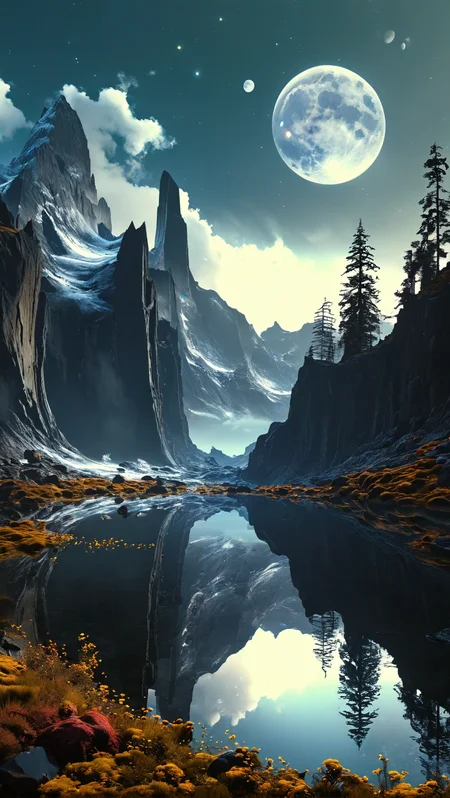 <(score_9,score_8_up,score_7_up,score_6_up,score_5_up,score_4_up):1.0>,
<(Using reflections of lunar serine smells make a realistic image depicting the reason why everything began and ends with a loop of time in fractal unification):1.0>,
<(Epic cinematic brilliant stunning intricate meticulously detailed dramatic atmospheric maximalist digital matte painting):0.9>
<lora:add-detail-xl:1>,
<lora:MJ52:1>