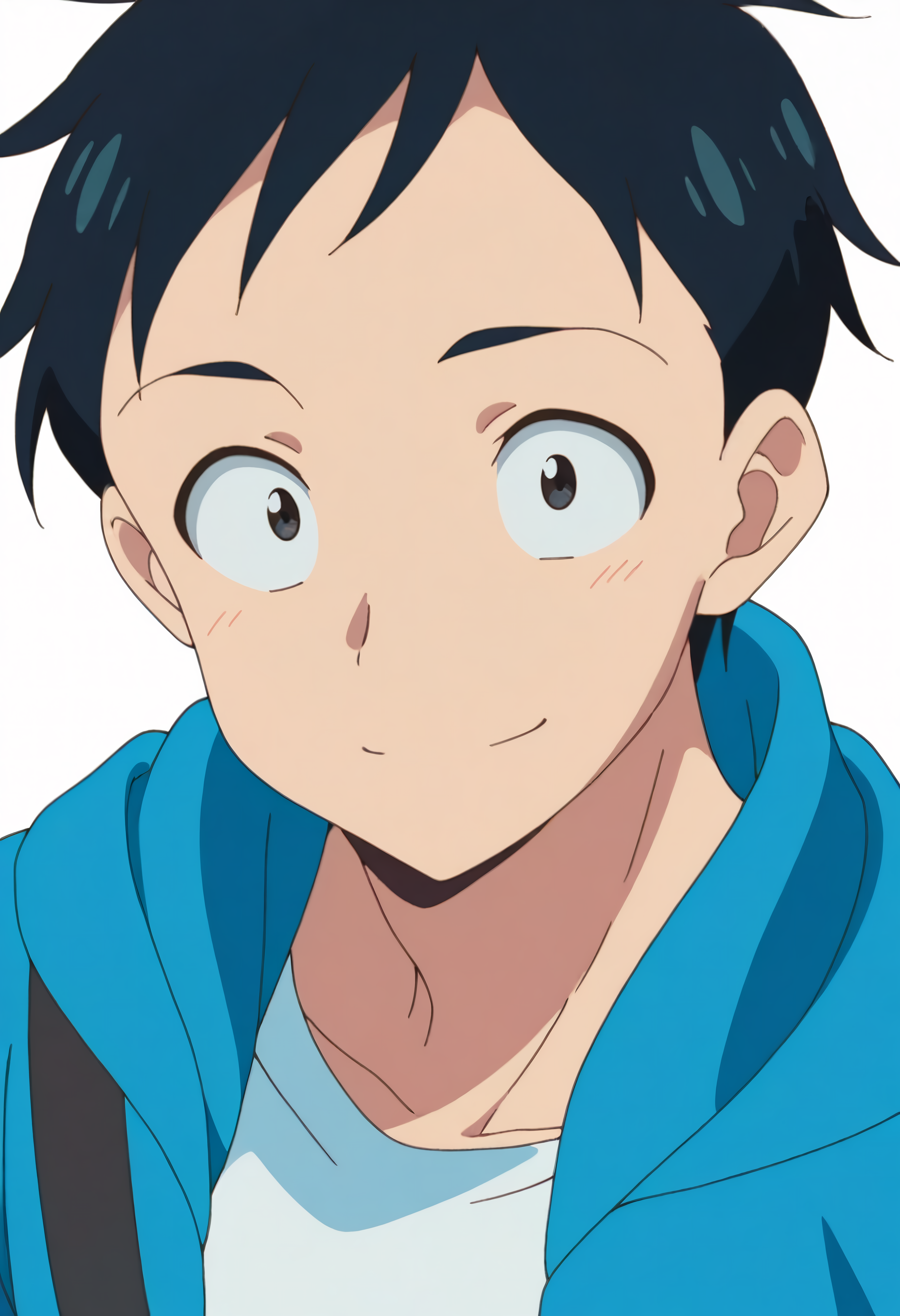 white background, looking at viewer, 1boy, solo, upper body, smile,
<lora:nishikata adult v1 2:0.9>,nishikatad, short hair, black hair, black eyes, jacket, white shirt,
anime screencap, masterpiece, best quality,