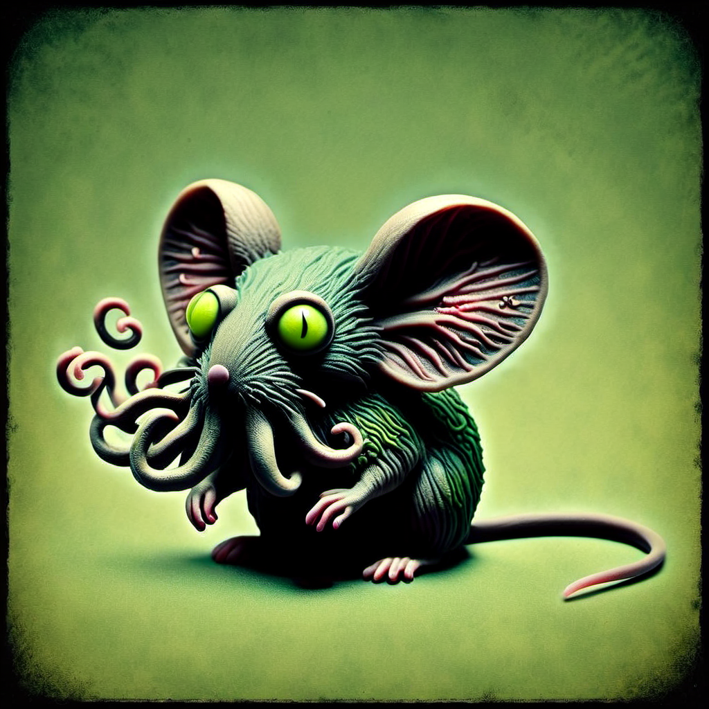 <lora:[XL]H.P.Lovecraft:1>cthulhu mouse