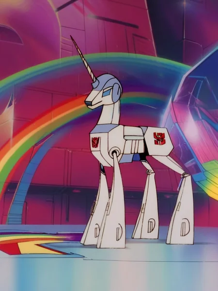 robot unicorn, rainbow unicorn, [animation:transformers:0.44]
score_8_up <lora:Transformers 86 FT-000005:1>