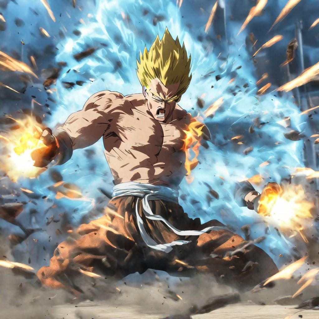 man fighting enemy, guns, power attack, finishing move, action shot