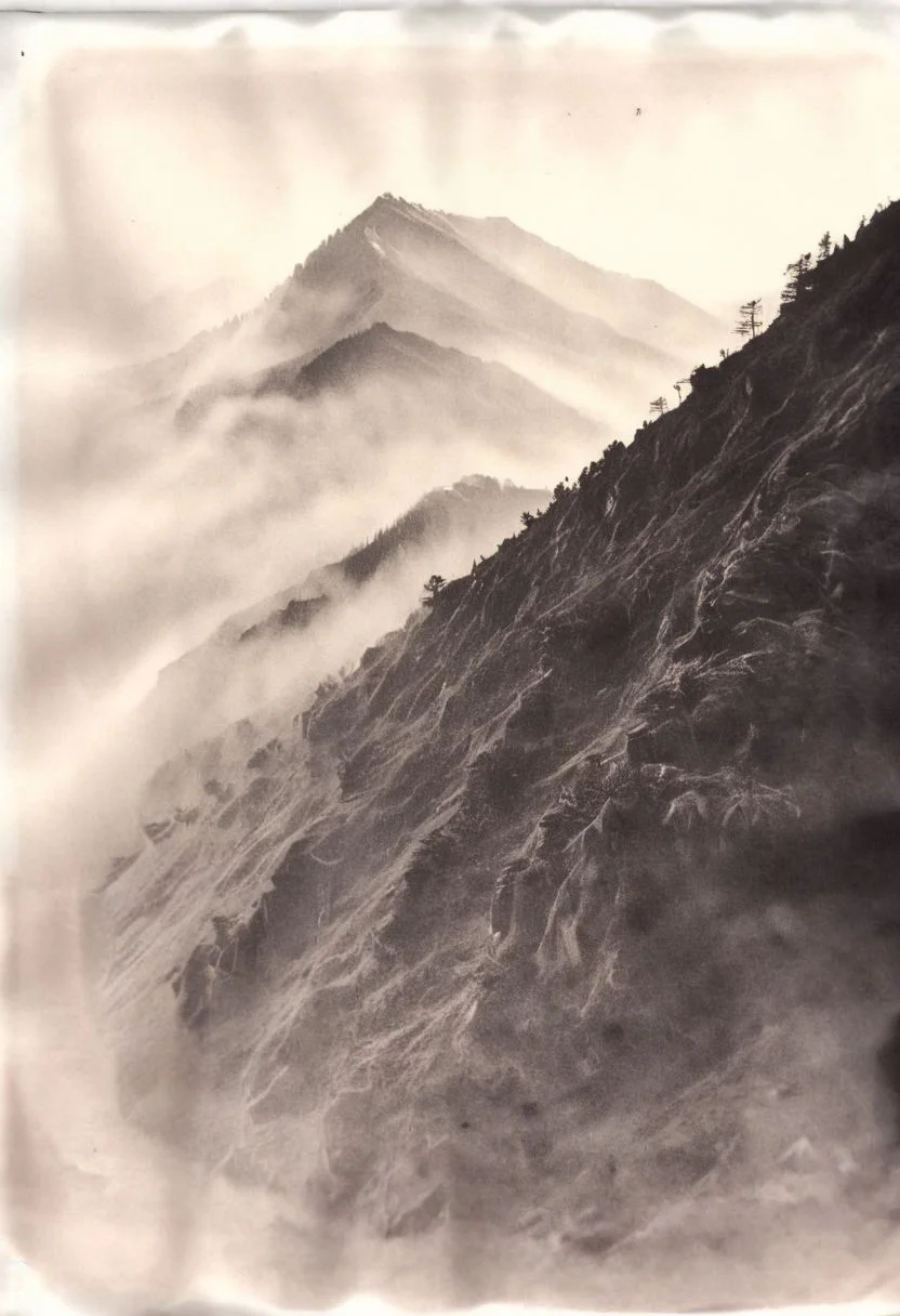 lith_orwo_dokumentenpapier_D, instagram photo,a foggy mountain, hard shadows, film grain