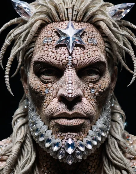 made out of ral-swarcrystl, stacked papercut art of, medium shot of a Ludicrous Flemish (Male Ogre:1.2) , Colored hair styled as Dreadlocks, Voluminous hair, Elusive One-Eyed, Stars in the sky, soft focus, layered, dimensional, depth, precision cut, papercut, high contrast, man, <lora:ral-swarcrystl-sdxl:0.75>, intricate artistic color, lush, professional creative, highly decorated