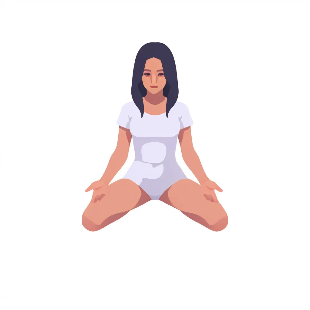 woman, colored redicon, icon, logo, (((white background))), (white borders),kneelinghandsonthighs, kneeling, spread legs
