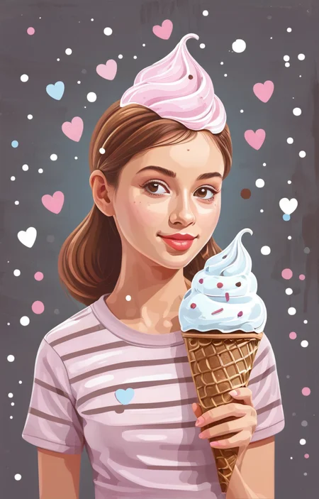 masterpiece,best quality,<lora:tbh14-sdxl:0.9>,illustration,ice cream tech genius teenage girl