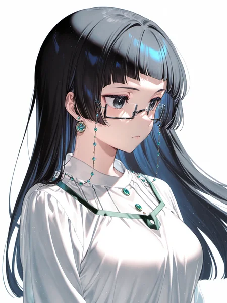 siiqa vivi, shuri \(84k\), <lora:spo_sdxl_10ep_4k-data_lora_webui:0.5><lora:cfg_scale_boost:0.9> 
<lora:Kuroko2XL:1> Kuroko_YS, 1girl, long hair, black glasses, earrings, eyewear strap, solo, blunt bangs, black hair, black eyes, medium breasts, 
masterpiece, best quality, amazing quality, very aesthetic, absurdres, newest,