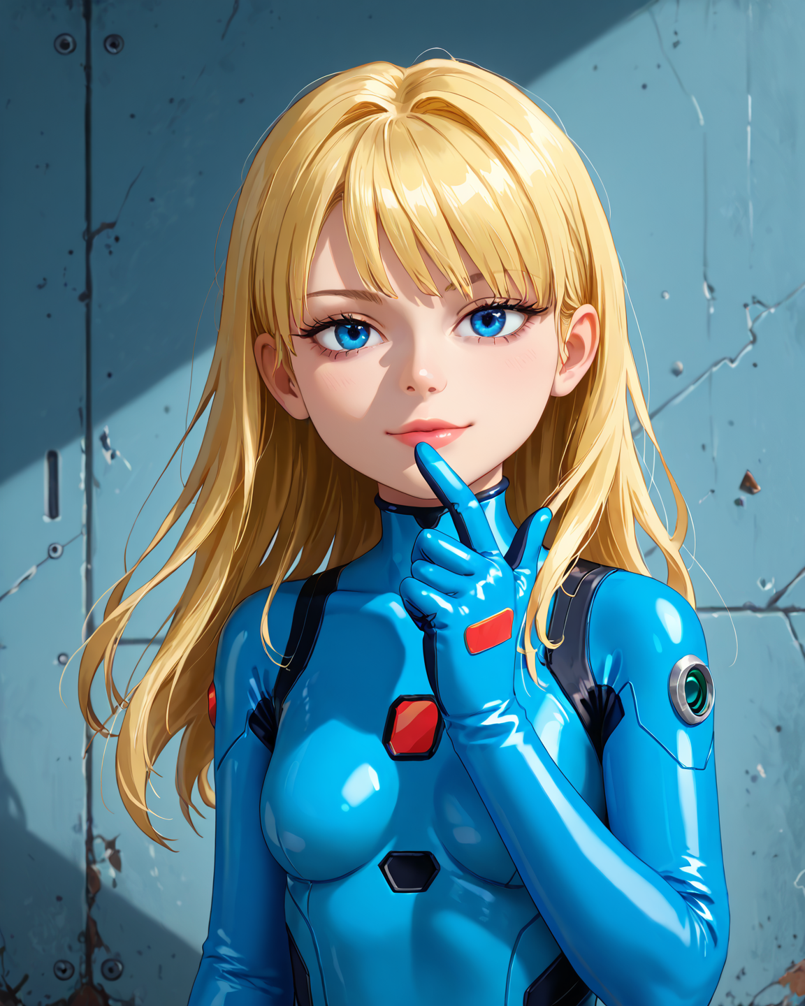 score_9, score_8_up, score_7_up, masterpiece, best quality, newest, absurdres, highres, amazing quality, colorful, 
masterpiece, best quality, absurdres, newest, very aesthetic, amazing quality,highres,sensitive, absurdres, high resolution, ultra detailed, perfect details,
source_cartoon,   toon (style), (cartoon:1.0), source_carton:1.1, rating:safe, dynamic sexy pose, seductive, sultry,
detailed,detailed eyes,perfect eyes,detailed,detailed hands,perfect hands,detailed,detailed legs,perfect hands, 1girl, solo, 
<lora:hoshime_style:0.6> , Hoshime_Style,
 <lora:Loan_Loud_Pony:0.6> ,  L0an_Loud, blonde hair, bags under eyes, pilot suit, bodysuit, upper body, blue eyes, looking at viewer, plugsuit, long hair, flat color,