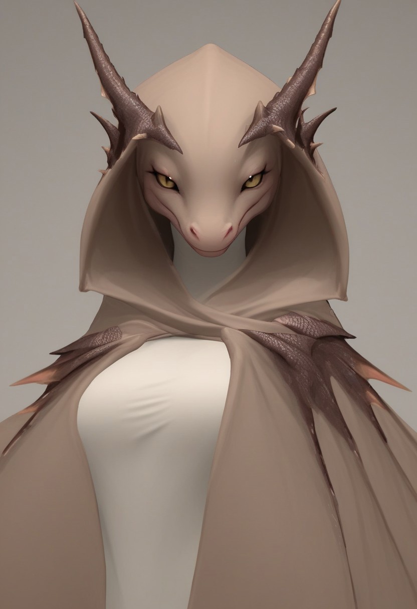 score_9, score_8_up, score_7_up, shadowing, source_scalie, abstract background, from front, wingshawl, wings around body, dragon wings, 
solo, 1girl, large breasts, dragon anthro, shiny scales, dark freckles, plump lower lip, black lips, smiling, dragon horns, thick cute horns, dragon tail, ear fins, reptilian legs, open-toe high heels, dragon claws, large eyes, thick ass, curvaceous, wide hips,