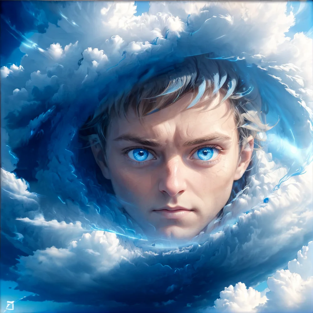 masterpiece,high resolution,detailed,
<lora:air_xl:0.8>,
airmode, , solo, no humans, , blue eyes, looking at viewer, blue theme, cloud