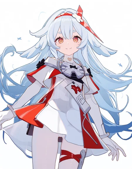 1girl,FenrirToF,<lora:FenrirToF:1>,ixy,ningen mame,ciloranko,sho_(sho_lwlw),tianliang duohe fangdongye,simple background,white background,smile,(masterpiece, high score, great score, absurdres),