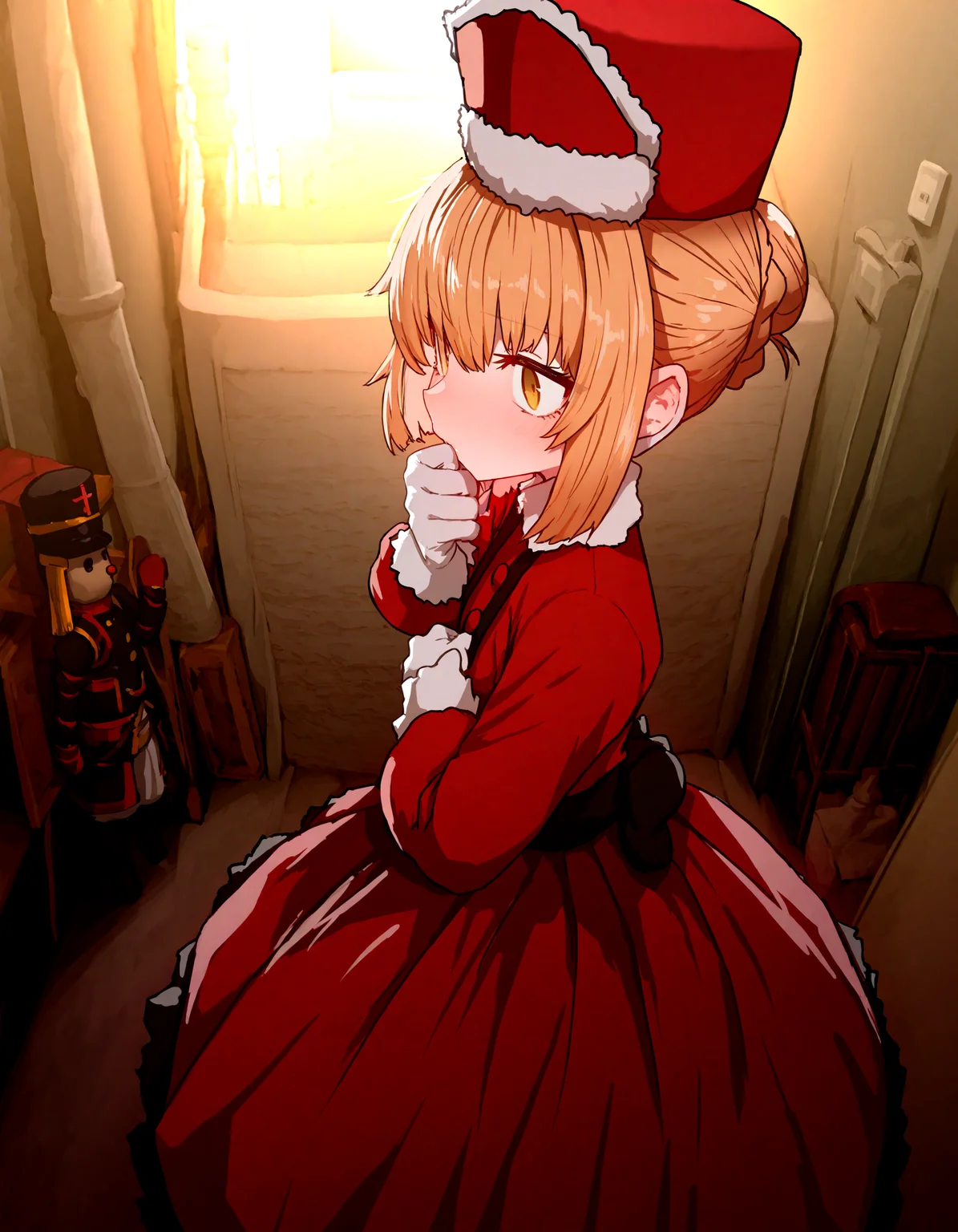 1girl ,nutcracker, detailed background,
,sumiyao_(amam),as109 ,
,masterpiece, best quality, newest, absurdres, highres,
<lora:illustrious_noobai_epsilon_pred_1_best_quality_v1:0.4> ,<lora:illustrious_noobai_epsilon_pred_1_masterpieces_v1:0.4>, <lora:illustrious_noobai_epsilon_pred_11_very_aesthetic_v1:0.4>, <lora:ponyv5_noobV065S_1_adamW:0.6>, <lora:add-detail-xl:0.4>, <lora:GEN(illust) 0.2v:0.6>,<lora:cfg_scale_boost:0.4>, <lora:Holiday_Nutcracker:0.5>