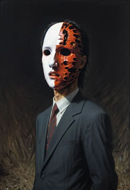 My head is slicing into enigmatic sections, and my primary symptom is that I have no face, but I must see, internationally recognized oil painting by the master, sold at auction for 23 million USD.