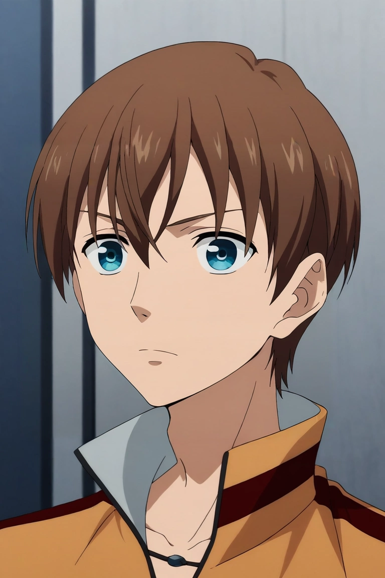 score_9, score_8_up, score_7_up, source_anime, rating_safe, , anime screencap, anime coloring, , , depth of field, 1boy, solo, male focus, <lora:kensuke_hanasaki_pony:0.96>, kensuke_hanasaki, brown hair, blue eyes, short hair, hair between eyes, , ,, <lora:sdxl_lightning_8step_lora:1>