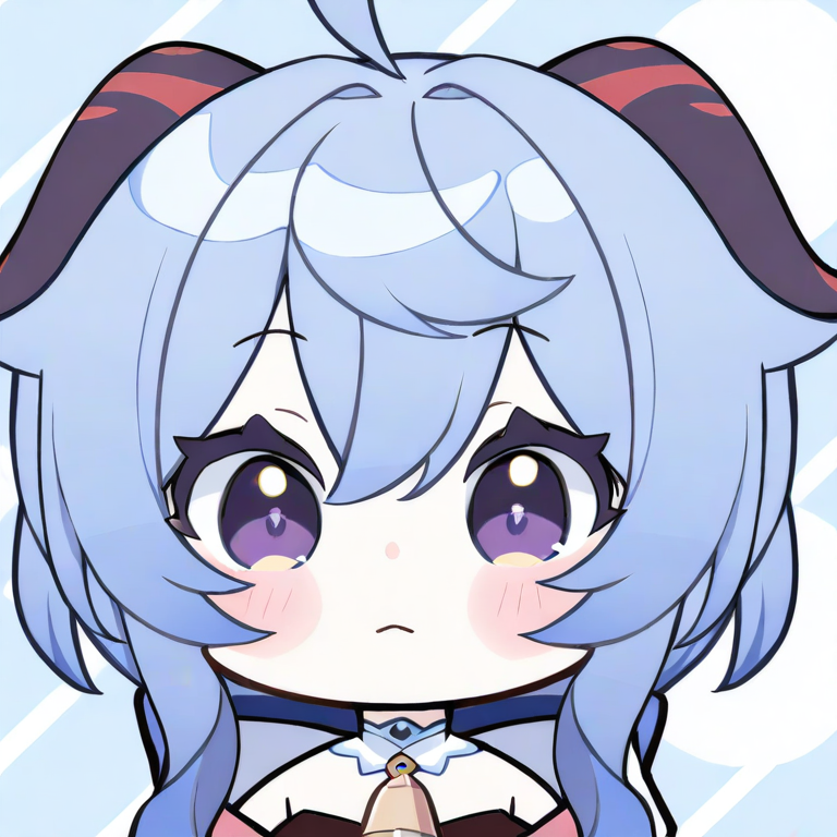 nanniang,chibi,1girl,solo,ganyu \(genshin impact\),portrait,,<lora:nanniang-000016:1>, masterpiece, best quality, very aesthetic, absurdres