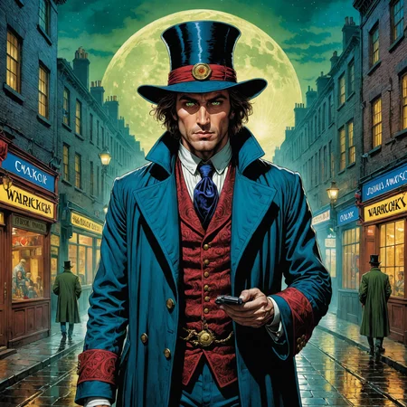 by Natalia Rak and Božidar Jakac in the style of John Atkinson Grimshaw, comic book illustration<lora:comic_book_illustration:3.00>, warlock <lora:more_art:0.20><lora:huge_anime_eyes:0.85><lora:attractive:0.75><lora:great_lighting:1.00><lora:aesthetic:0.85><lora:photorealistic_portrait:0.85><lora:clothing_slider:1.00><lora:RMSDXL_Enhance:0.45><lora:RMSDXL_Creative:0.35><lora:RMSDXL_Photo:0.45><lora:RMSDXL_Darkness_Cinema:0.50><lora:XDetail_heavy:0.45><lora:perfect_eyes:0.15><lora:perfect_hands:0.15><lora:midjourney:-0.15><lora:looking_at_viewer:0.75>