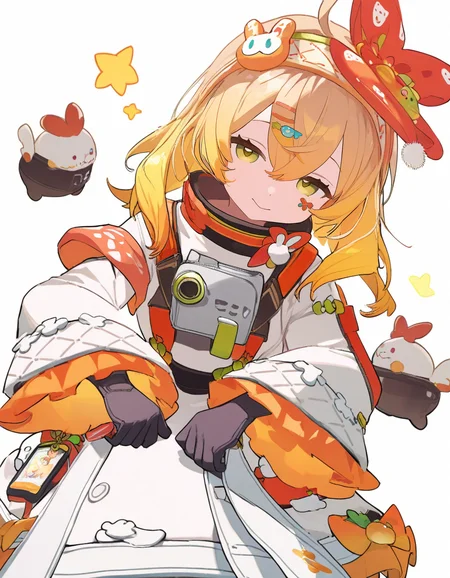 1girl,<lora:CarrotToF:1>,CarrotToF,ixy,ningen mame,ciloranko,sho_(sho_lwlw),tianliang duohe fangdongye,simple background,white background,(masterpiece, high score, great score, absurdres),