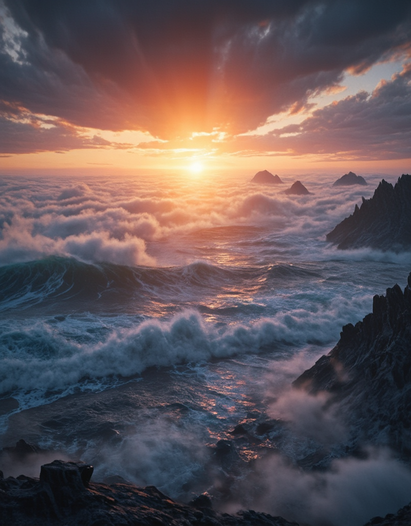 <lora:Space_Worlds_01__Poetic_fluxbeta3:1> sw01p_flux, beautiful landspace, waves, planet, sunset,