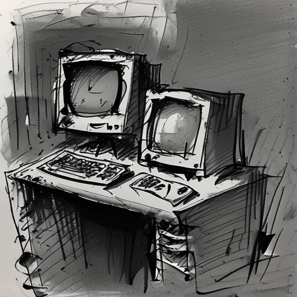 corcoc4s computer, very detailed<lora:corcoc4s:1>