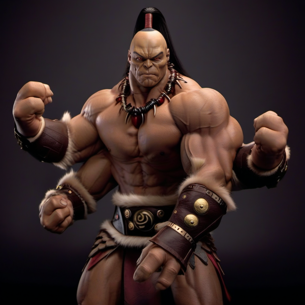 cinematic photo Goro1024, a muscular Four-armed man, face portrait  <lora:Goro1024:0.9> . 35mm photograph, film, bokeh, professional, 4k, highly detailed