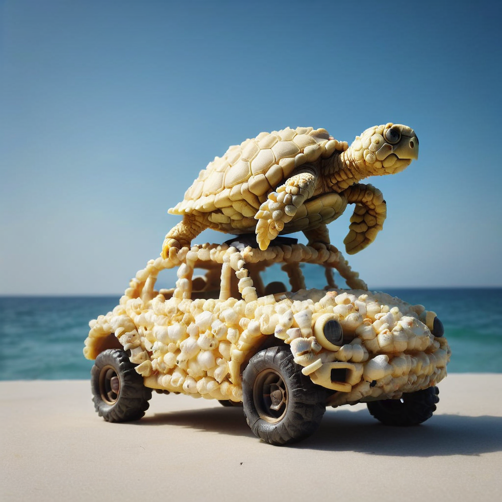 woodland, sky,apocalyptic event,hearth,sea turtle BREAK <lora:popc:1>popc   airsled, roof rack,
 sunroof,  fender flares,
  paper, glassy,
 mellow yellow,