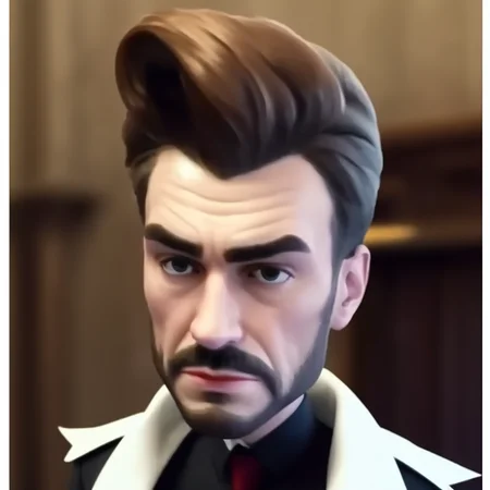 photograph of man, BigHeadMode:1.6 big head, full body,, detailed, masterpiece, Sony, analog, iso 200, magic castle, hogwarts, focus, high detail, skin poses, oily skin, blonde hair