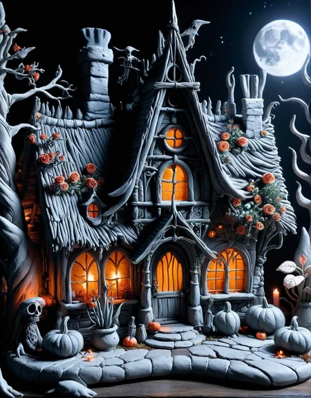 ais-drkclymtn cozy witch's cottage with magical plants <lora:ais-drkclymtn-sdxl:1>