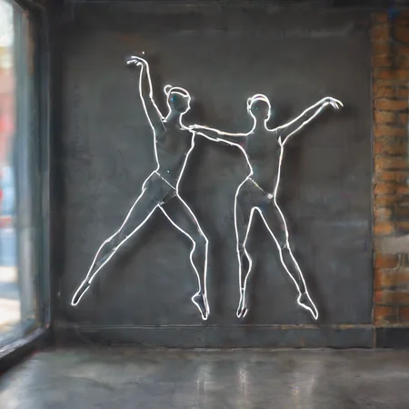 <lora:artfullynenstudi_sdxl_v1:1>,<lora:artfullymaleform_sdxl_v1:1>, nepoon stick figureas,modern dance positions, male daNCE STUDIO SIGN,LOGO