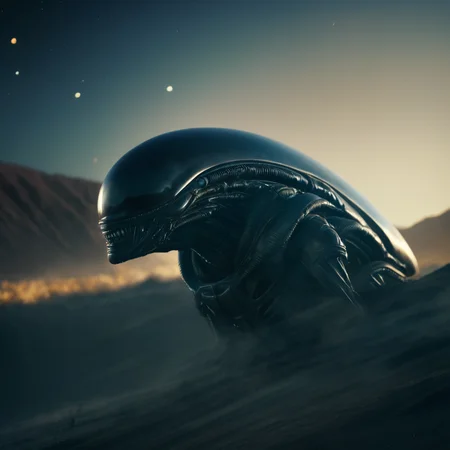 cinematic film still of  <lora:Xenomorph:1>
a large alien spaceship, shallow depth of field, vignette, highly detailed, high budget, bokeh, cinemascope, moody, epic, gorgeous, film grain, grainy