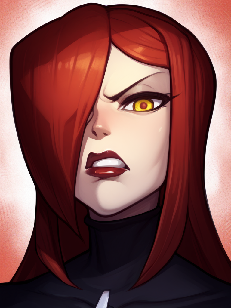 score_9, score_8_up, score_7_up, score_6_up, score_5_up, source anime, rating_explicit, 
BREAK 
 <lora:Parasoul:1> parasoul, 1girl, solo, yellow eyes, long hair, looking at viewer, teeth, turtleneck, lipstick, clenched teeth, portrait, angry, red lips, scowl
