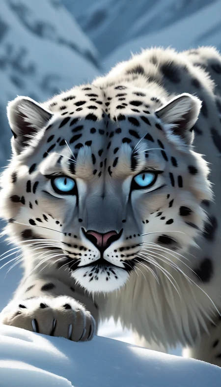Positive prompt:
cinematic film still In a frozen wasteland ruled by snow and ice, (human | Snow Leopard Hybrid:1.2) Warrior, human body with snow leapard fur, human head with snow leopard ears, it's fur blends seamlessly with the arctic landscape making it near-impossible to spot amidst the endless expanse of white, human-like face is marked by determined features, piercing cat eyes scanning the horizon for any sign of danger, Armed with a sword forged from pure ice, it is prepared to defend its territory at all costs, dramatic winter atmosphere, ultra-realistic detail and vibrant colors, nature's most elusive predator, . shallow depth of field, vignette, highly detailed, high budget, bokeh, cinemascope, moody, epic, gorgeous, film grain, grainy
