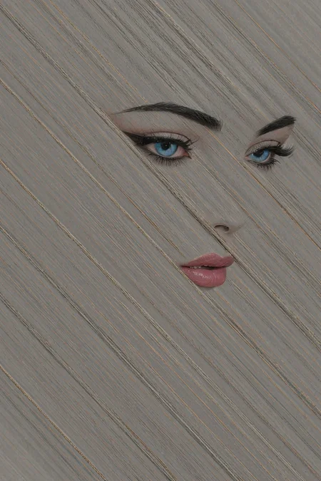 3d photo of a woman, in her 30s, gorgeous face, full lips,
medium length black hair, goth makeup, eyeliner, dark eye shadow, pale skin, Perfect detailed eyes