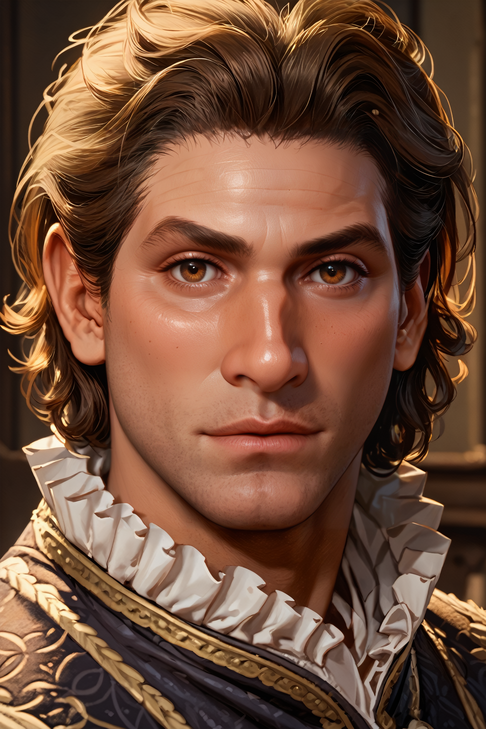 score_9, score_8_up, score_7_up, score_6_up
<lora:BGRaphael:0.9>
BGRaphael, 1boy, brown hair, brown eyes, looking at viewer, portrait