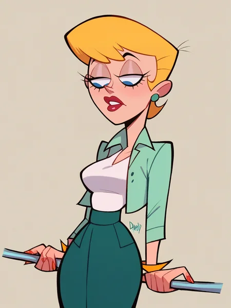 score_9, score_8_up, score_7_up, score_6_up, score_5_up, <lora:dexterslabXLP:1> dexters lab, 1girl, blonde hair,