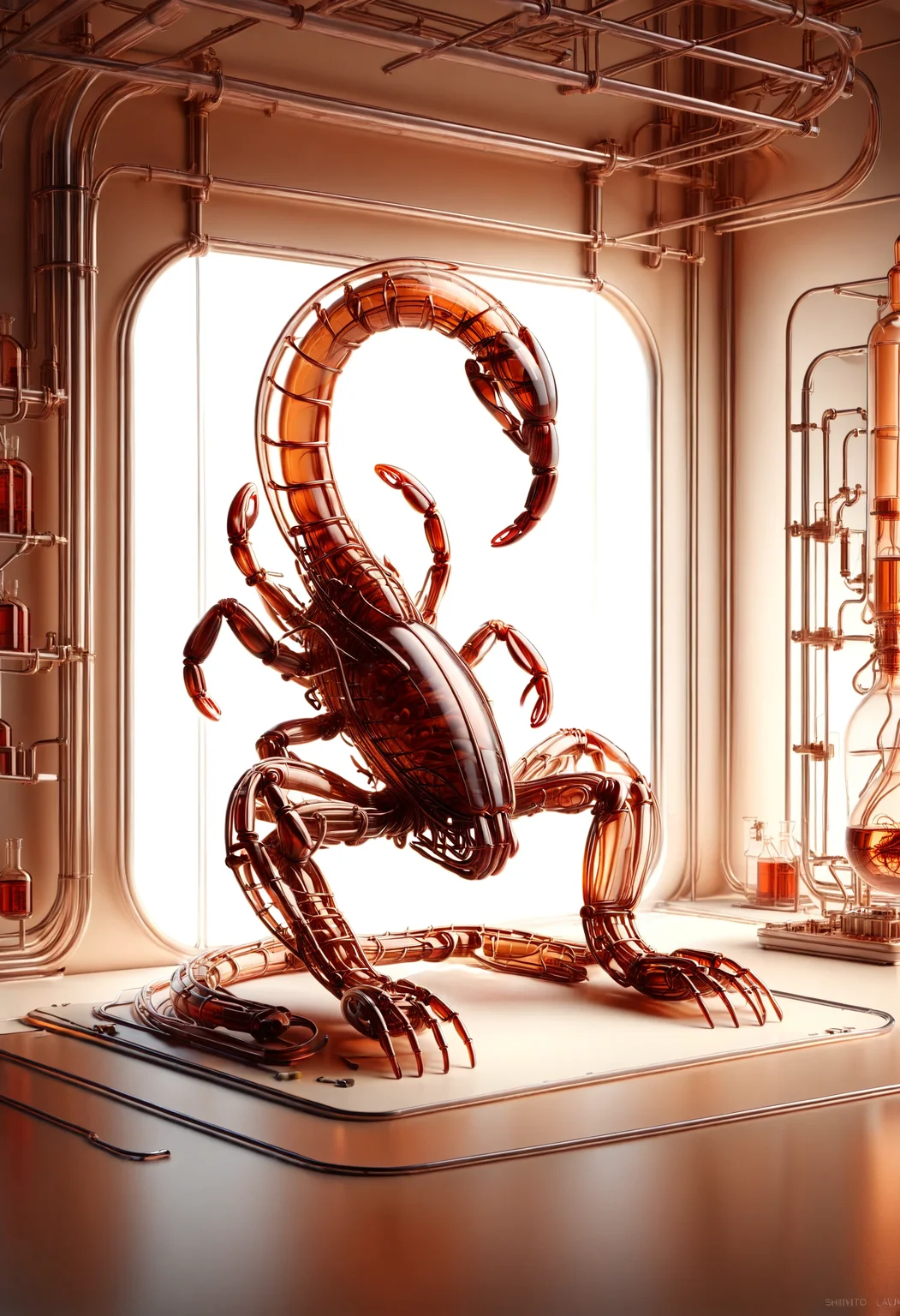 a giant scorpion in a scientific laboratory, ambient lighting, by makoto shinkai, stanley lau
<lora:dvr-trd:0.8> dvr-trd <lora:dvr-cpwr:1> dvr-cpwr