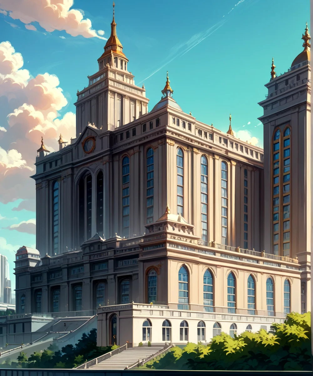 score_9, score_8_up, score_7_up,
<lora:Authoritarian_Architecture_(Architecture)_(Pony)_(AD):0.8> authoritarian, scenery, building, city, cityscape, architecture, monumental architecture,
8K, In'ei, chiaroscuro, soft natural volumetric cinematic perfect light, perfect depth of field shot, ray tracing, photometry, beautiful, subsurface scattering, idealized modern city, wide beautiful boulevards, busy city center, parks and manicured lawn areas, large parks, plazas, skyscrapers, hyper detailed, art by Thomas Kinkade, detailed background, detailed photographic fluffy anime clouds, Unreal Engine, CGI render, absurdly detailed, modern era photograph, masterclass oil painting,
BREAK zPDXL, zPDXLxxx, <lora:wowifierXL:0.2> art by mooncryptowow <lora:sdxl_lightning_8step_lora:0.4> <lora:detailed_notrigger:0.5>