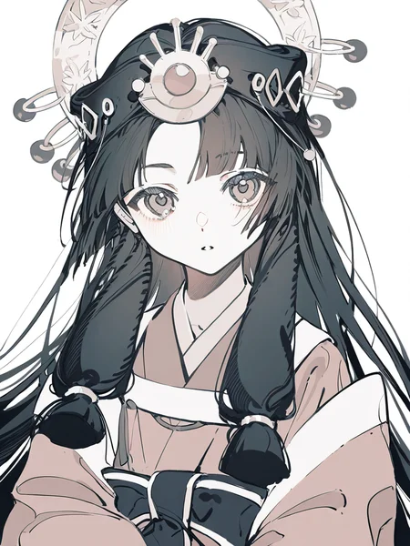 1girl,huiyeji,looking at viewer,solo,simple background,white background,,<lora:huiyeji-000016:1>, masterpiece, best quality, very aesthetic, absurdres,newest, incredibly absurdres,, artist:yoneyama mai, (artist:wanke:1.1), artist:mocha, (cotton:1.1), artist:date, (senpen:1.1), artist:ciloranko, artist:noyu, noyu23386566, (artist:sho:0.8264462809917354), (sho lwlw:0.9090909090909091), year 2023, (solo:1.3310000000000004), lineart, monochrome