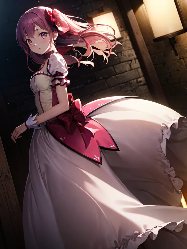 (masterpiece, best quality, ultra detailed,illustration,CG , hdr:1.2),
1girl, solo,madoka-v1 , looking at viewer, dynamic angle , cinematic angle , depth of field , detailed and beautiful glow , detailed shadow , caustics, ray tracing , bokeh , lens flare,
<lora:madoka-000010:0.8>,