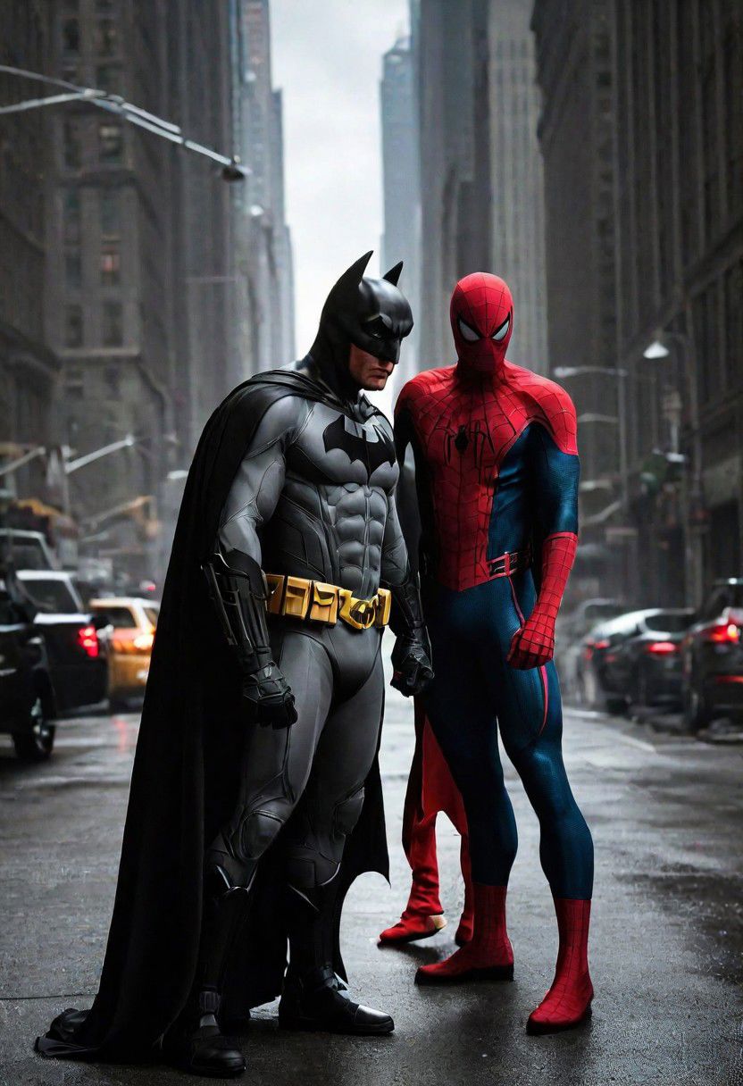 Batman and  spider-man