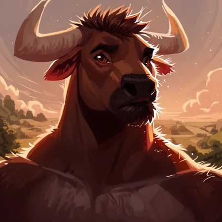score_9, score_8_up, score_7_up, score_6_up, highland cattle humanoid creature, friendly pose,dynamic composition, highland cattle anthropomorphic, close up portrait