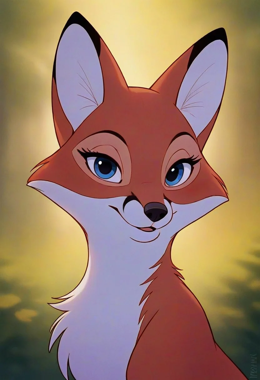 (source_furry, source_cartoon, rating_explicit, score_9, score_8_up, score_7_up, score_6_up, score_5_up, score_4_up), BREAK face focus, Vixey, feral, 1girl, furry female, fox, chest tuft, blue eyes, eyelashes, solo, upper body, looking at viewer, outdoors, forest, high-definition, masterpiece, high quality, studio shadows, rim lighting, extremely detailed CG unity 8k wallpaper, Expressiveh,