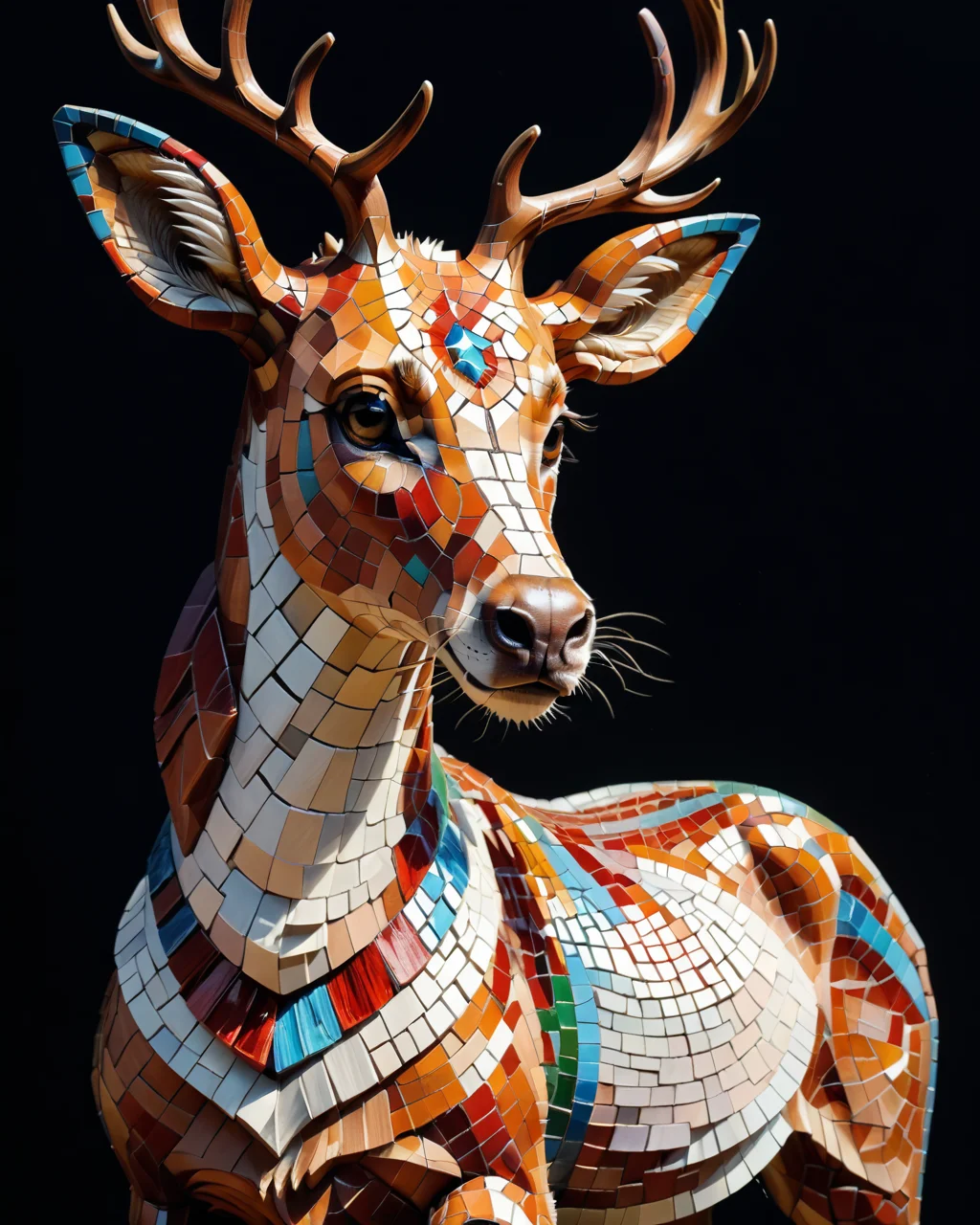 score_9, score_8_up, score_7_up, intricate details, rating_safe,
 <lora:MosaicStyle:1>,
1boy(Mosaic, made from colored stone pieces, 
feral furry, red deer, 
full body, looking at the viewer, solo, smiling), black background, 
<lora:ral-chrosc-clr:0.3>, ral-chrosc-clr,
<lora:xl_more_art-full_v1:0.3>,
<lora:add-detail-xl:0.3>