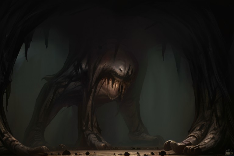 Photography, photorealistic, insanely real life detailed, 8k, highest resolution possible, sharp focus, taken with professional DSLR and lenses, cinematic, taken best skilled cinematographer, 
mong, monster, horror \(demon animal\), Darkness,
hiding in a house,night,dark,looking from hiding place at viewer, creature is small bu terrifying, hiding behind furniture, peeking to see how close you are,
horror movie atmosphere, cinematic dark night time lighting and dramatic shadows,
