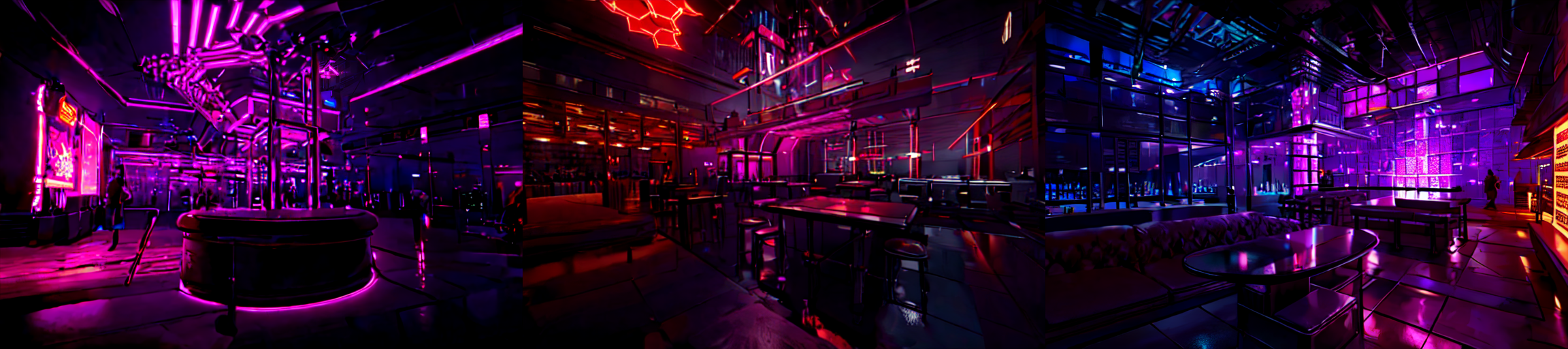 highly insanely detailed, masterpiece, top quality, best quality, highres, 4k, 8k, RAW photo, (very aesthetic, beautiful and aesthetic), 
__lazy-wildcards/subject/env-bg-interior/cyberpunk_club/prompts__, 
<lora:Cyberpunk_Club:1>, 
(1girl:1.3), 1other, 
__lazy-wildcards/dataset/background__,âââ
