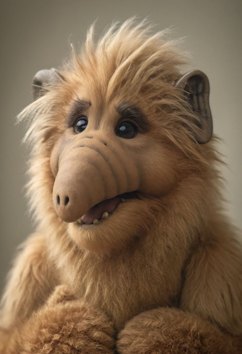 amazing quality, masterpiece, best quality, hyper detailed, ultra detailed, UHD, perfect anatomy, portrait, dof, hyper-realism, majestic, awesome, inspiring, - a fluffy cute (Xalfx:1.0) ,  cinematic composition, soft shadows, national geographic style,