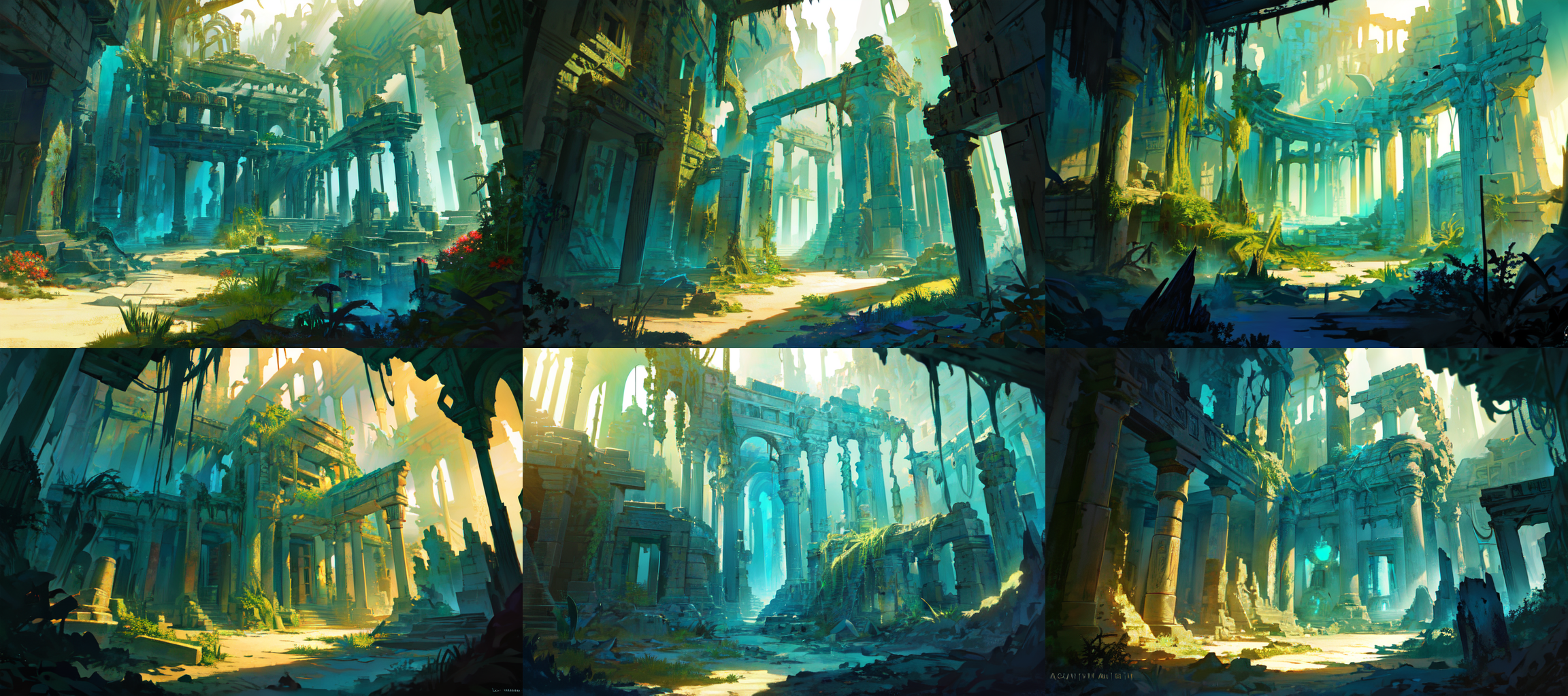 (otherworldly, otherworldly atmosphere, otherworldly appearance), highly insanely detailed, masterpiece, top quality, best quality, highres, 4k, 8k, RAW photo, ((ancient egyptian theme:1.2)), 
(mystical theme), mystical gatmosphere, arcane sanctuaries, otherwordly aura, 
(long_hair, long hair, random colors hair, glowing hair, hair over one eye, long messy hair), 
(eyelashes, eyeliner, eyeshadow, eyelashes, long eyelashes), 
collar, earrings, jewelry, necklace, armlet, 
tentacle, (underwater), nsfw, 
Homestay, Resort, Guest House, 
building, structure, still life, swirling energy, 
action pose, 
drunk, closed eyes, 
abandoned building, shopping mall, overgrown with vegetation, [volumetric fog], cinematic lighting, colorful, 
cinematic lighting, fashion photography, ambient lighting, overgrown ruins of a settlement on the plains of a magical fantasy world, FanRu, <lora:FantasyRuins-10:0.8>, epiCPhoto, (fantasy world)