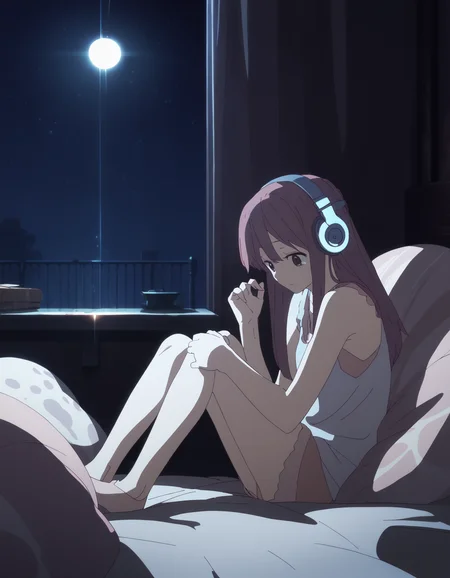 score_9,  score_8_up, score_7_up, source_anime, <lora:rin-ponyxl:0.9> rnshltr, headphones,
1girl, solo, exhausted, sitting, screen light, dim lighting, night, bedroom